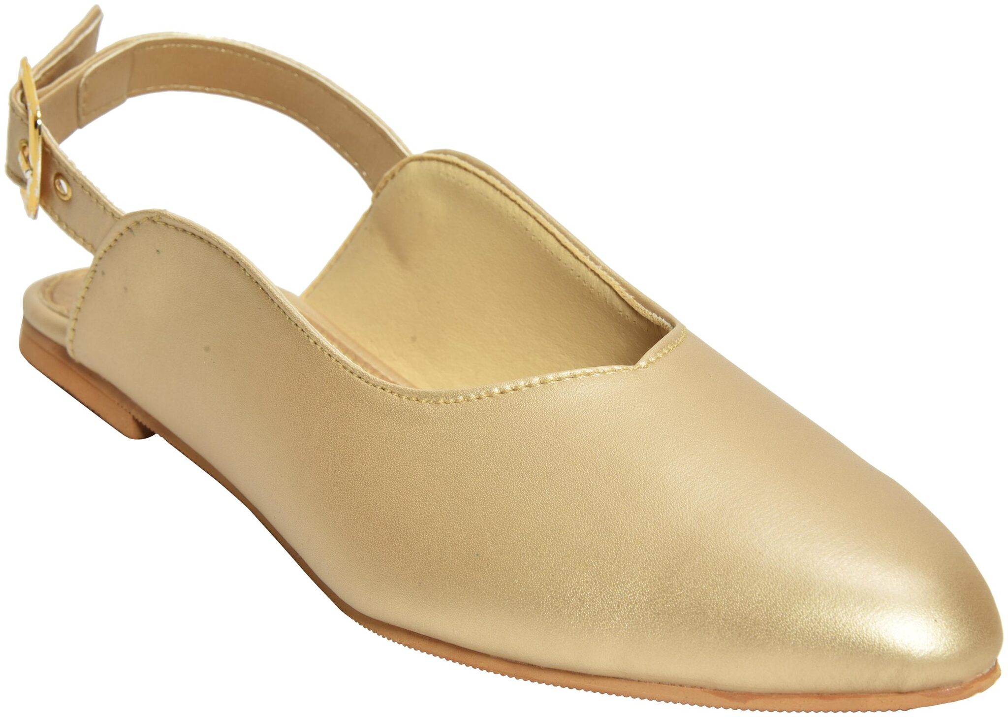 

Alert India Footwear Women Gold Sandals