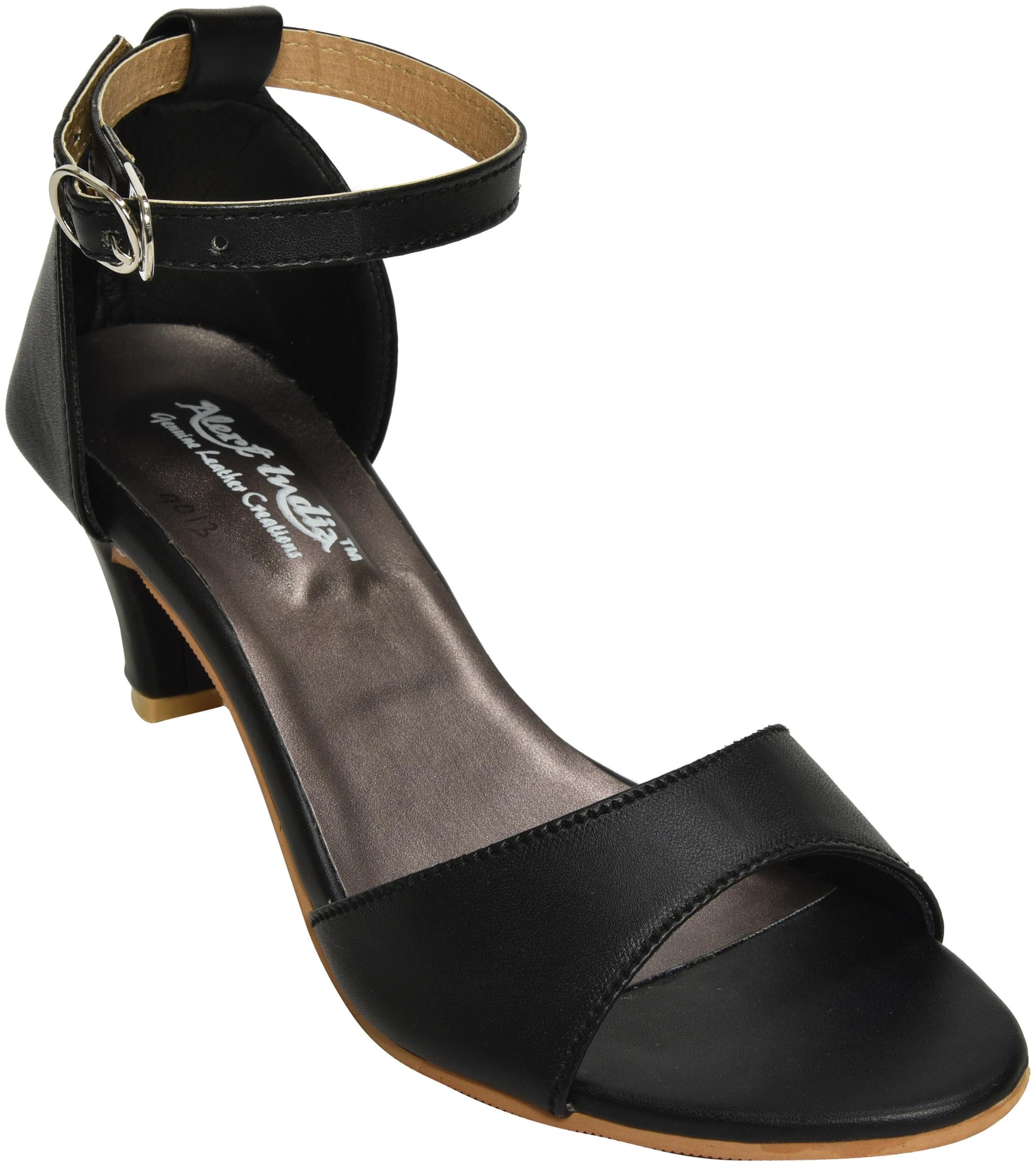 

Alert India Footwear Women Black Heeled Sandals
