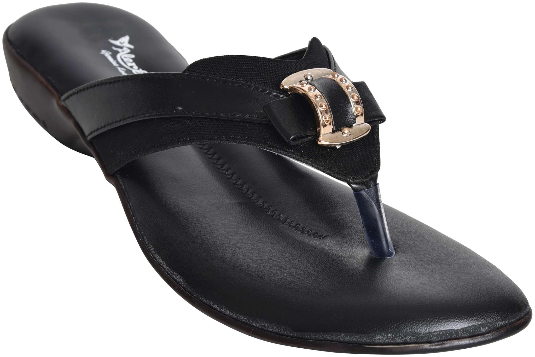 

Alert India Footwear Women Black T-Strap Flats
