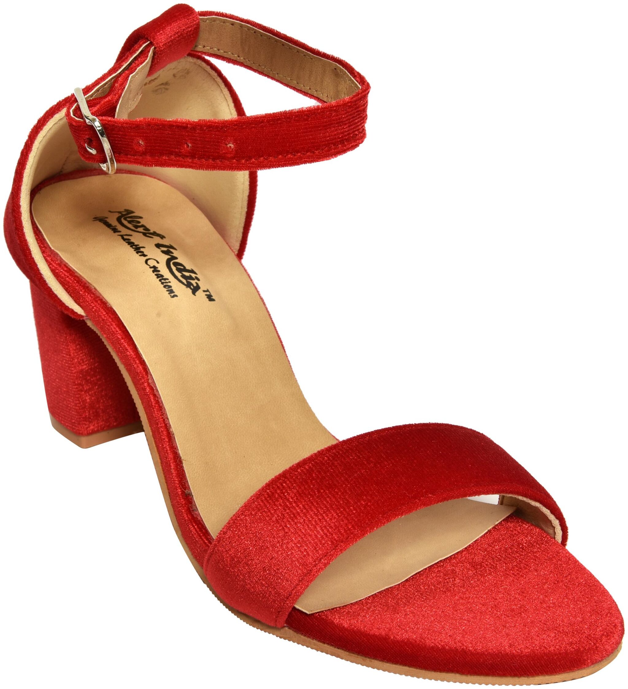 

Alert India Footwear Women Red Heeled Sandals