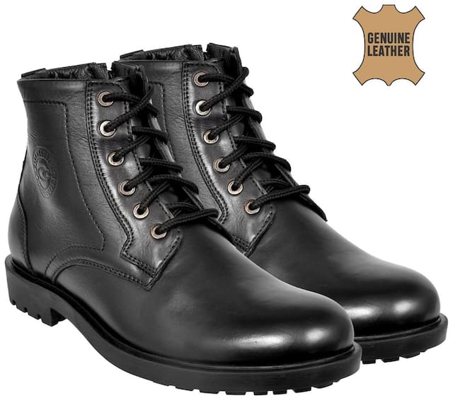 Allen Cooper Ankle Boots For Men ( Black )