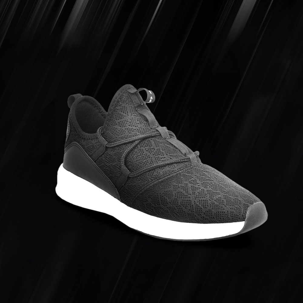 

Allen Cooper Men BREATHABLE STYLISH SNEAKERS Trail Running Shoes ( Black )
