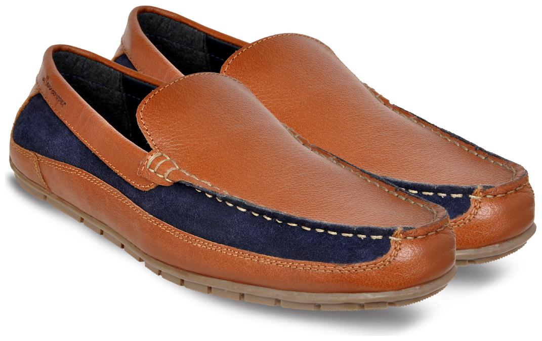 

Allen Cooper Men s Genuine Leather Tan Loafers