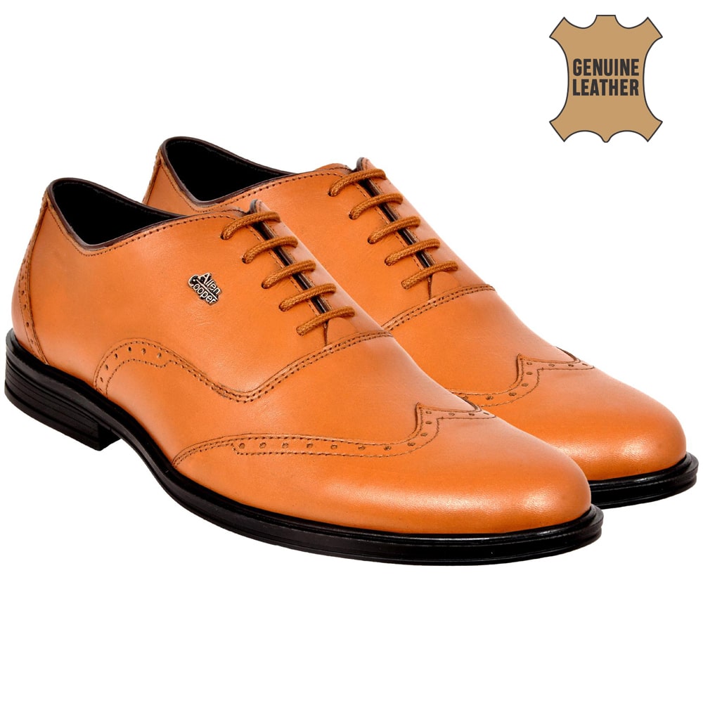 

Allen Cooper Tan Formal Shoes