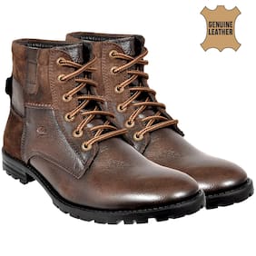 Buy Allen Cooper Ankle Boots For Men Brown Online At Low Prices In India Paytmmall Com