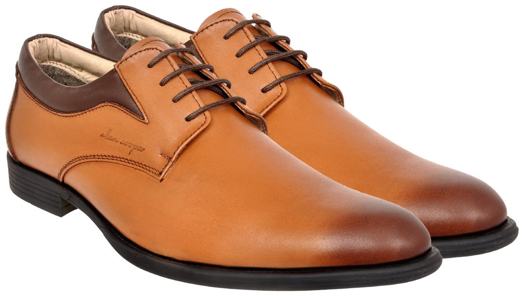 

Allen Cooper Men s Genuine Leather Comfortable Stylish Tan Formal Shoes ACFS-8070