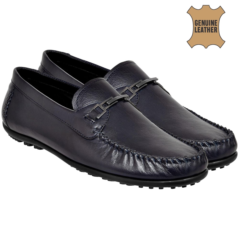 

Allen Cooper Blue Loafers