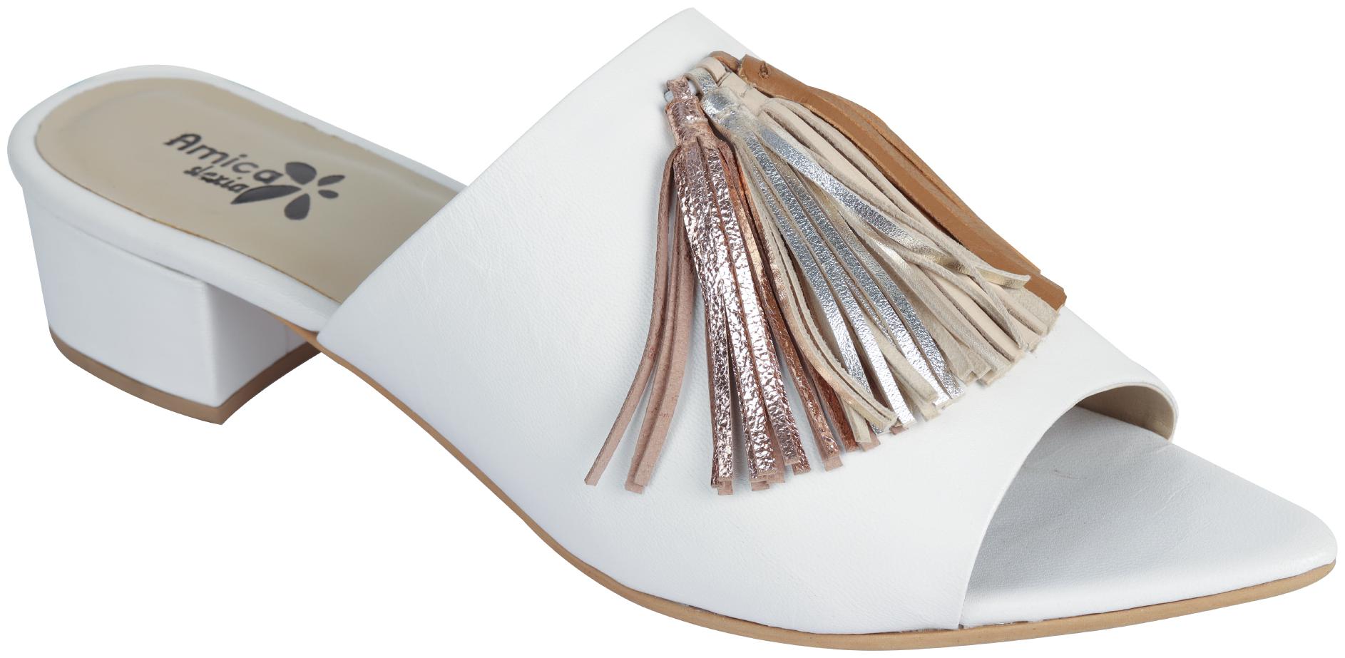 

Amica Slexia Women White Mules