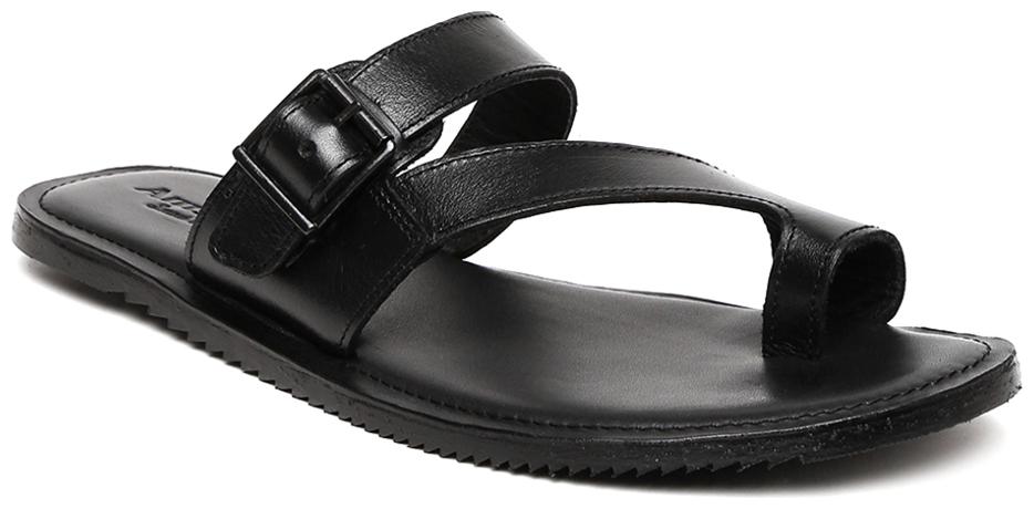

Amster Mens Black Geniune Leather Comfort Slippers