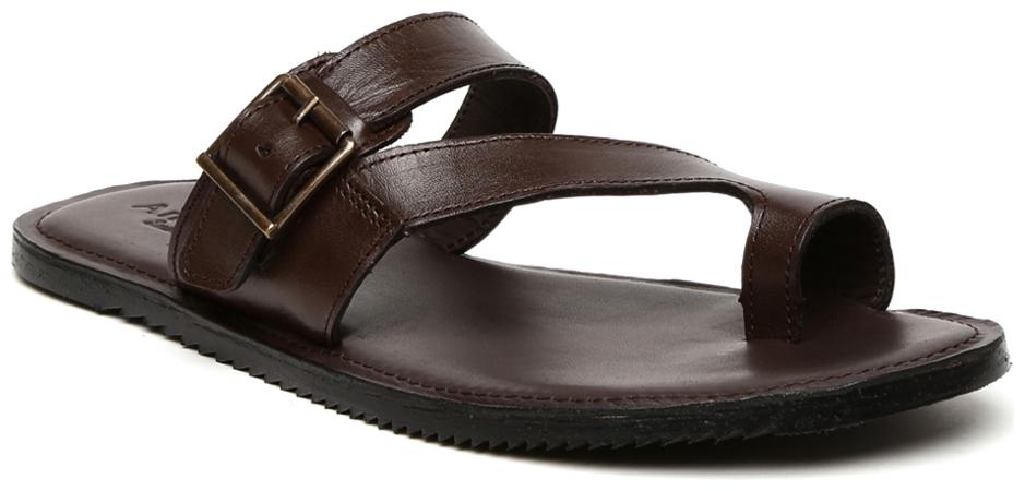 

Amster Mens Brown Geniune Leather Comfort Slippers