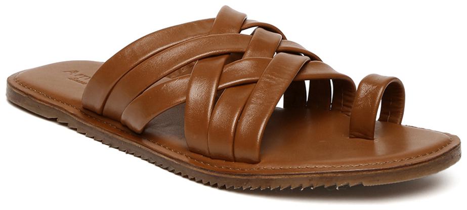 

Amster Mens Tan Geniune Leather Comfort Slippers