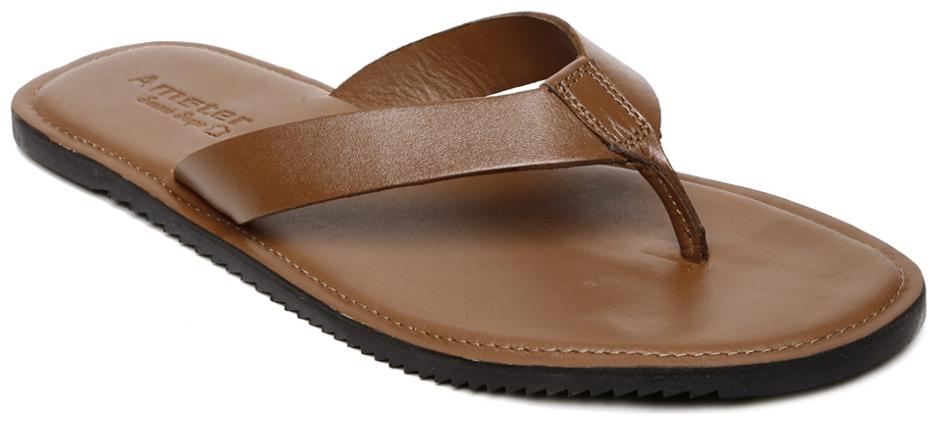 

Amster Mens Tan Geniune Leather Comfort Slippers