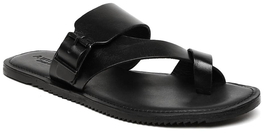 

Amster Mens Black Geniune Leather Comfort Slippers