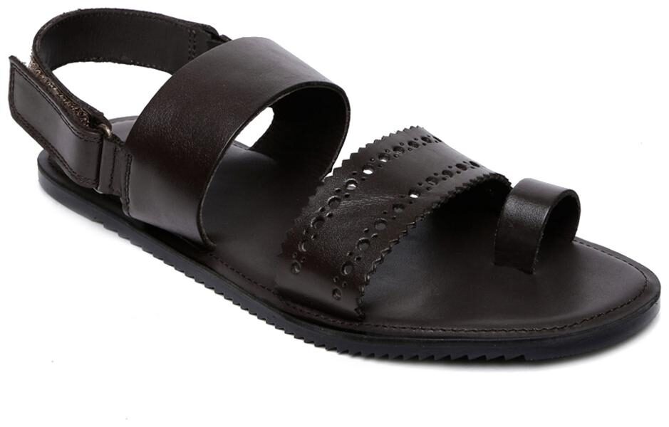 

Amster Mens Brown Geniune Leather Comfort Slippers