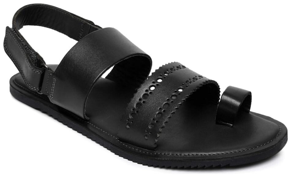 

Amster Mens Black Geniune Leather Comfort Slippers