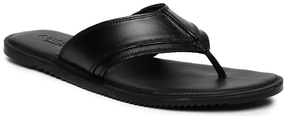 

Amster Mens Black Geniune Leather Comfort Slippers