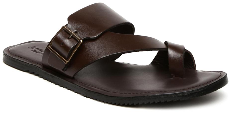 

Amster Mens Brown Geniune Leather Comfort Slippers