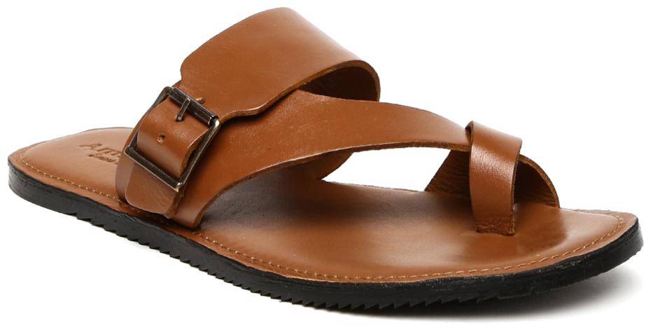 

Amster Mens Tan Geniune Leather Comfort Slippers