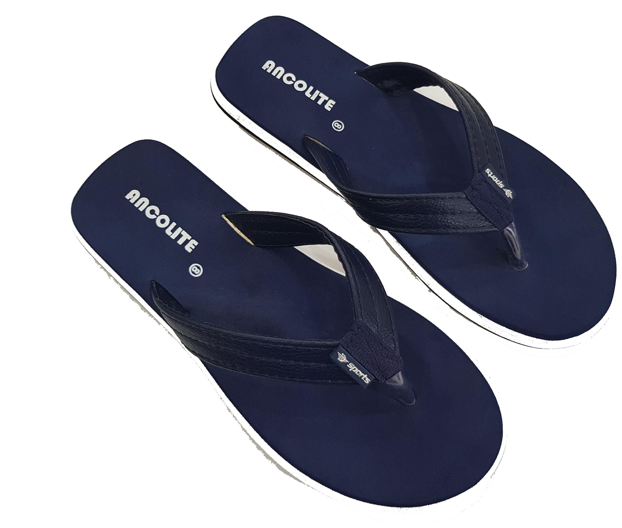 

ANCOLITE Men Blue Flip-Flops - 1 Pair