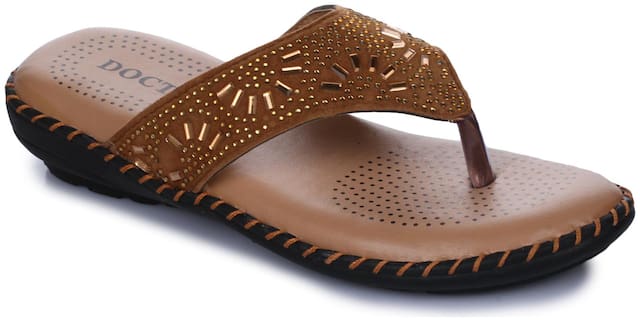 Appett Women Brown slipper::Appett-251