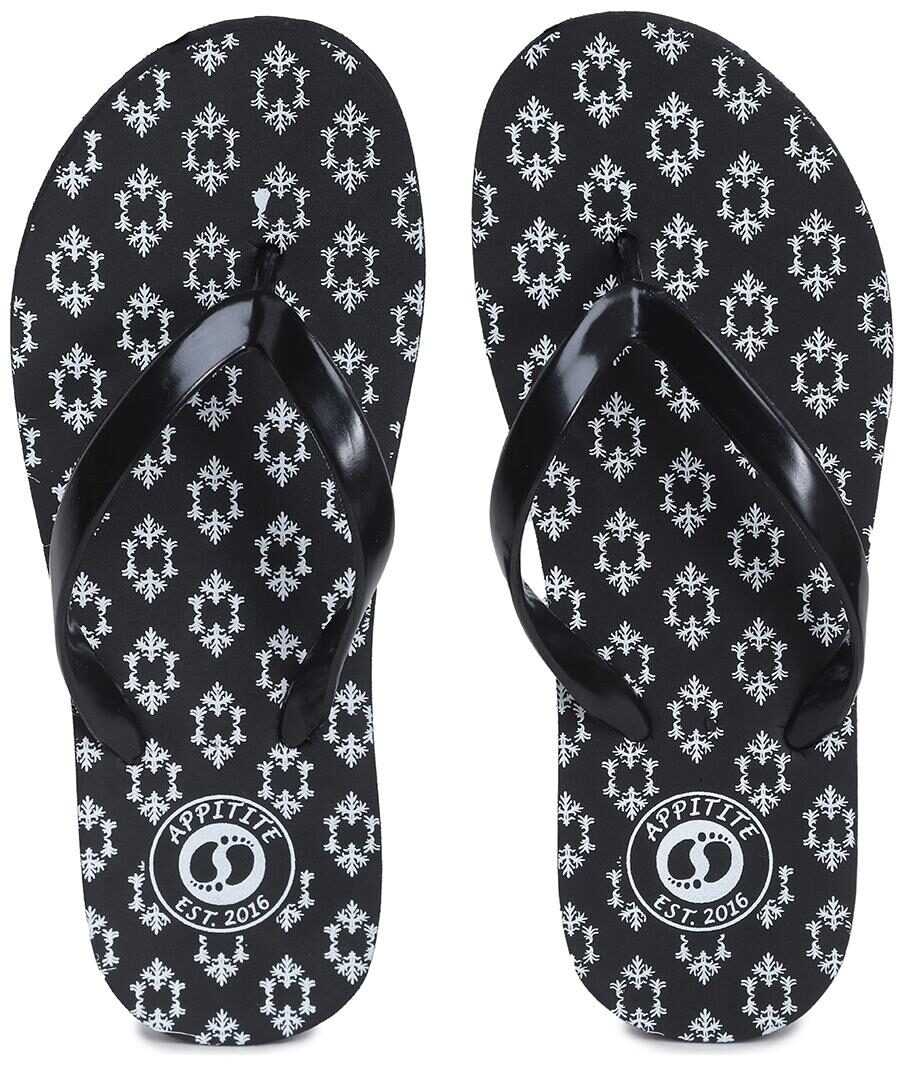 

Appitite Black Slippers For Women