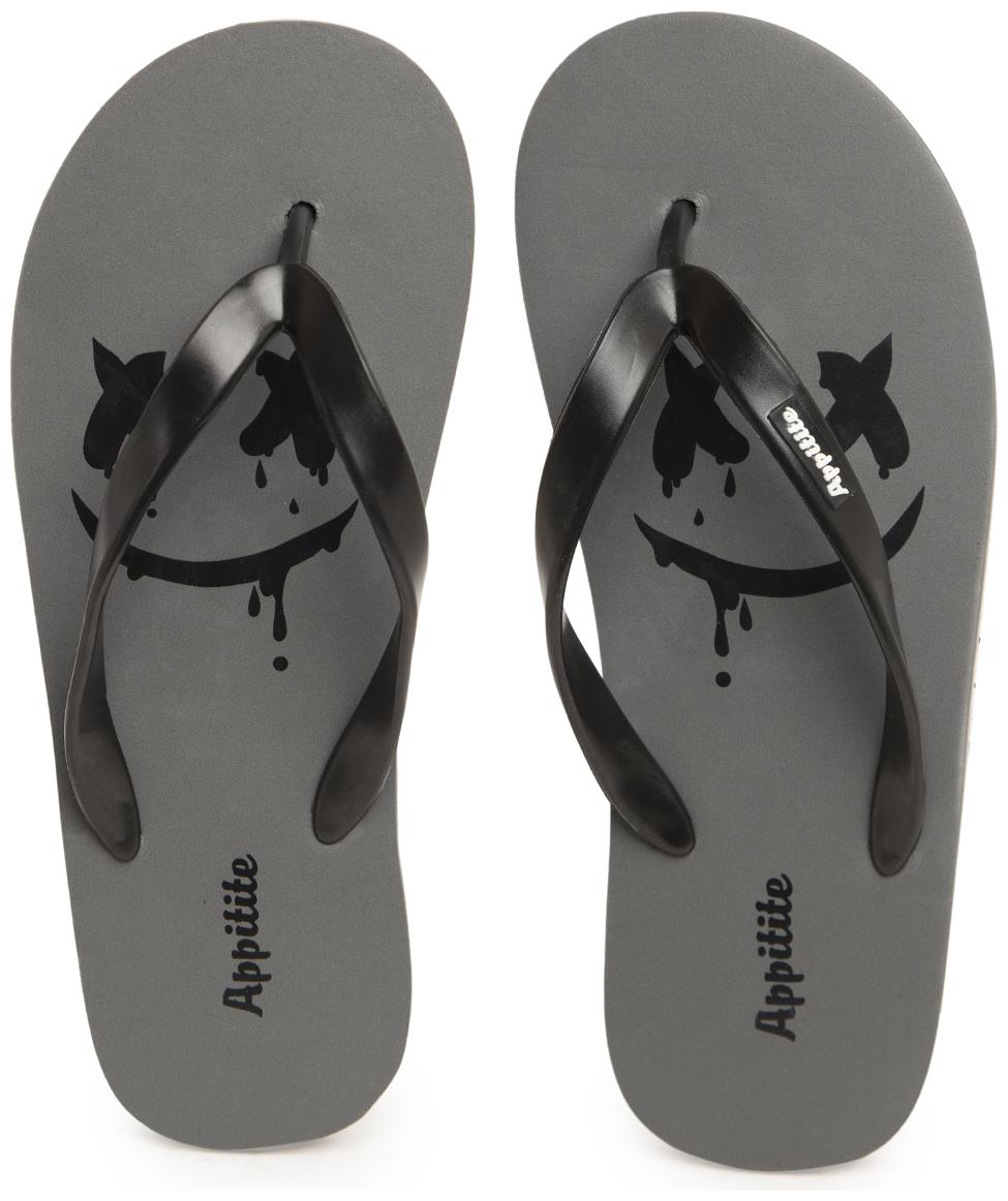 

Appitite Men Grey Indoor Slippers - 1 Pair
