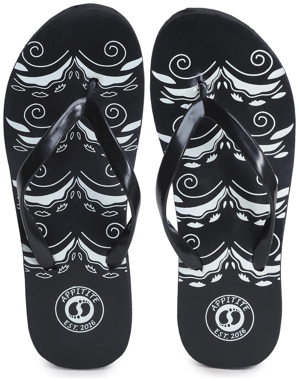 

Appitite Black Slippers For Women