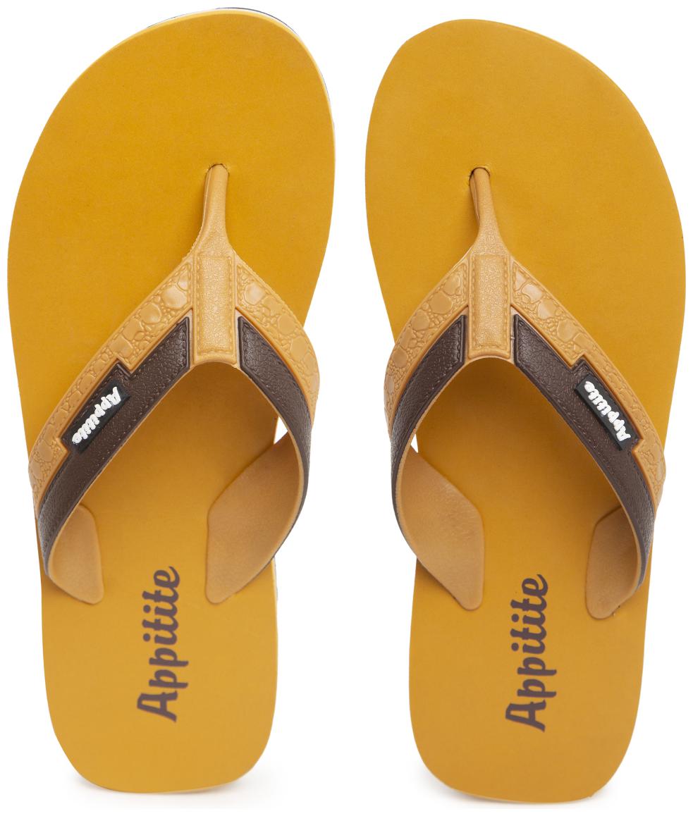 

Appitite Men Tan Flip-Flops - 1 Pair