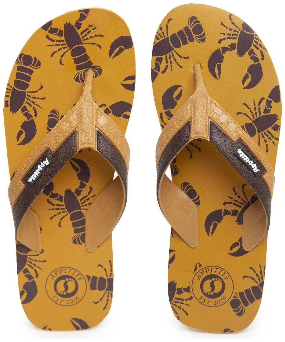 

Appitite Men Tan Flip-Flops - 1 Pair