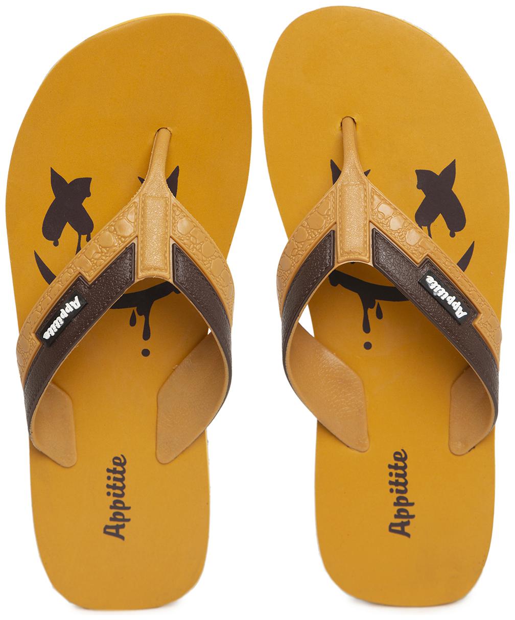 

Appitite Men Tan Flip-Flops - 1 Pair