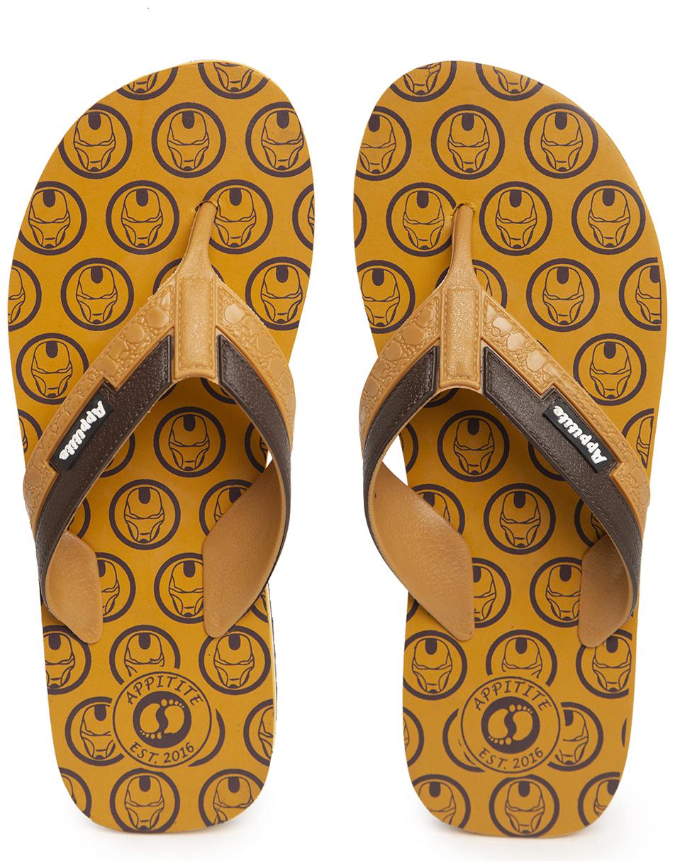 

Appitite Men Tan Indoor Slippers - 1 Pair