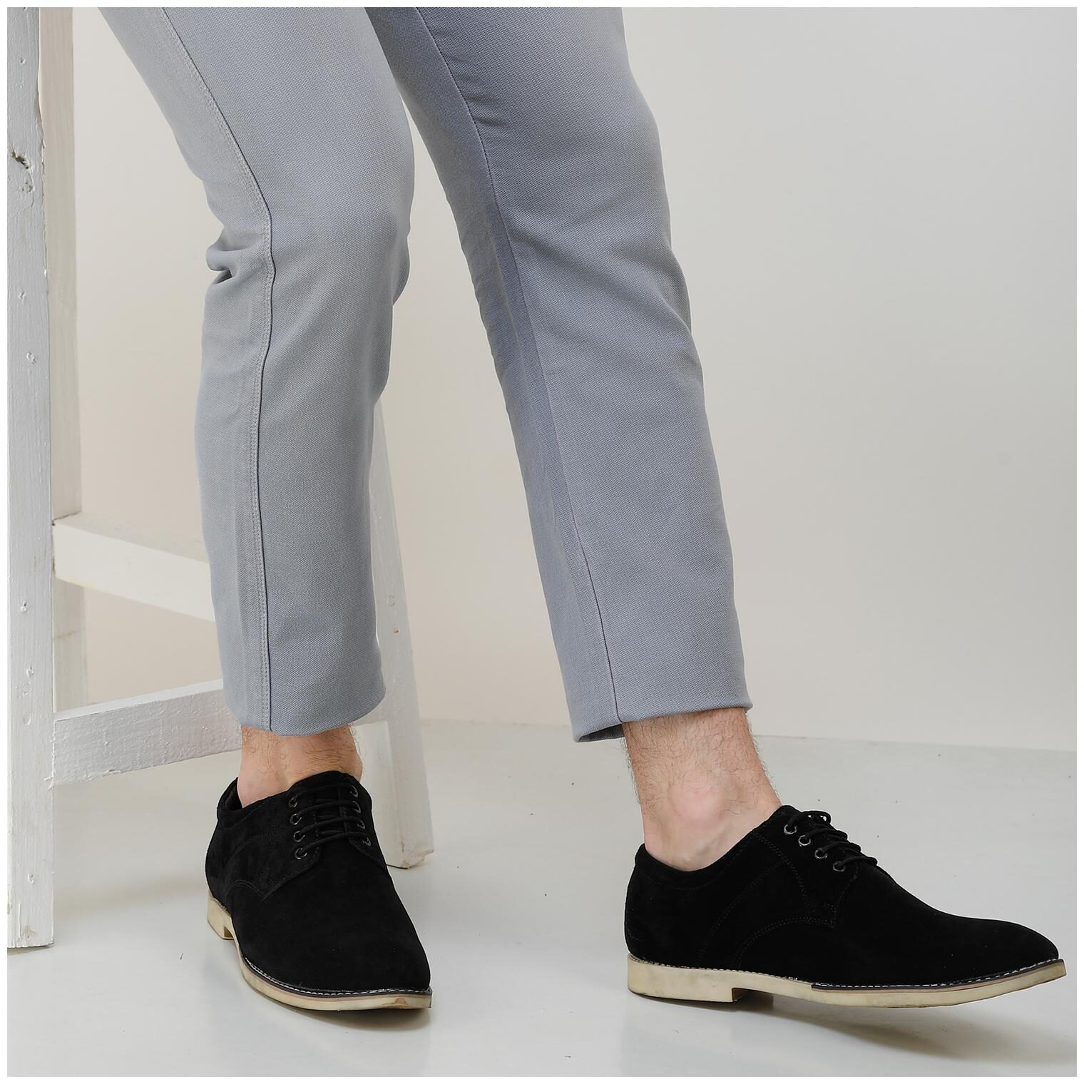 

Appitite Men s Suede Black Plain Toe Oxford Casual as well as formal Dress Shoes for Men