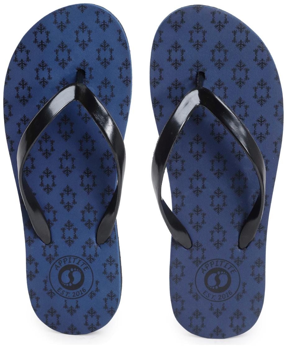 

Appitite Navy Blue Slippers For Women