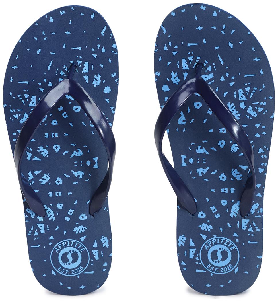 

Appitite Navy Blue Slippers For Women