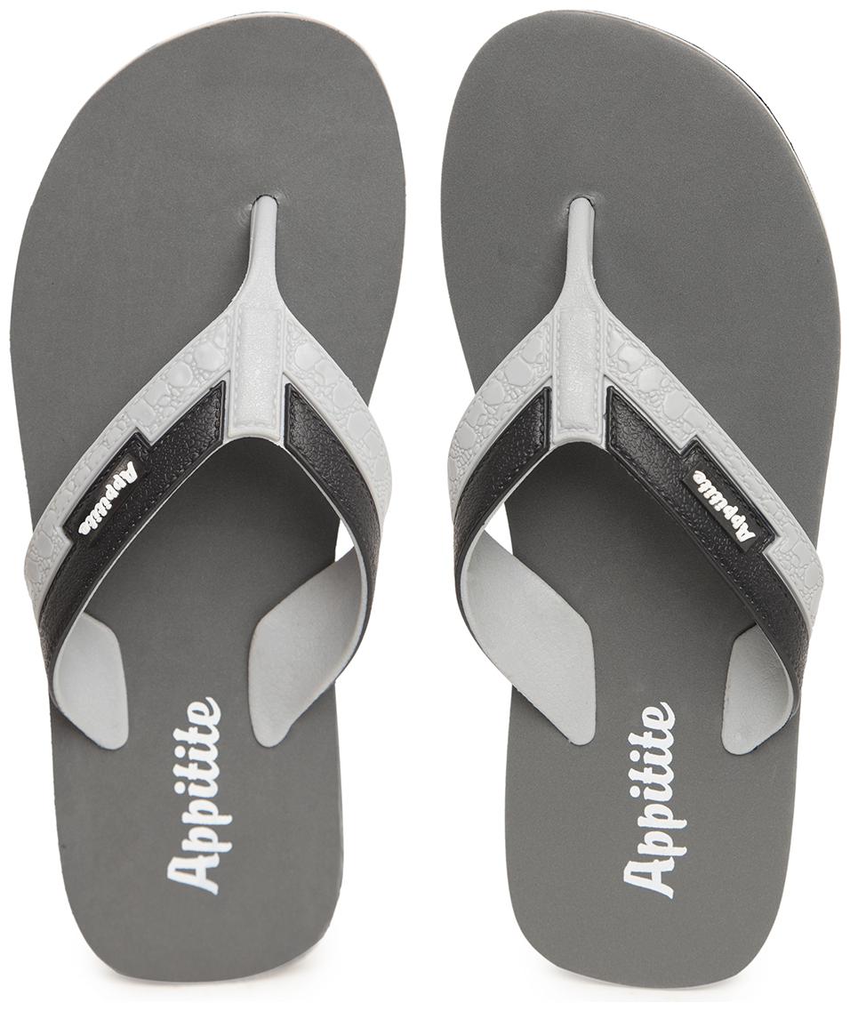 

Appitite Men Grey Indoor Slippers - 1 Pair