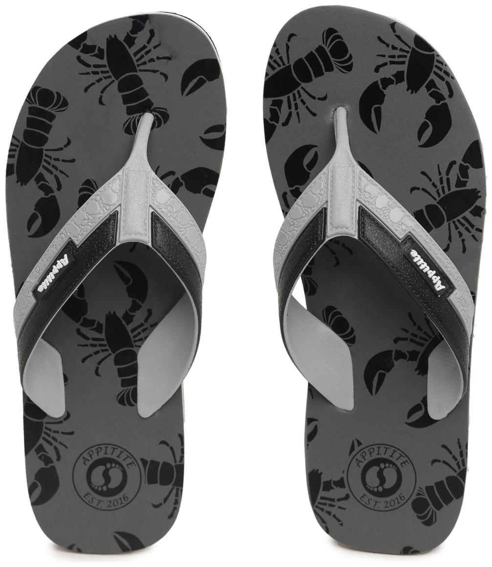 

Appitite Men Grey Flip-Flops - 1 Pair