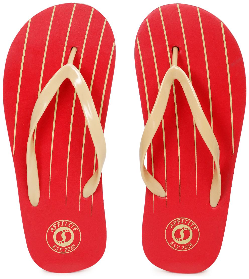

Appitite Men Red Flip-Flops - 1 Pair