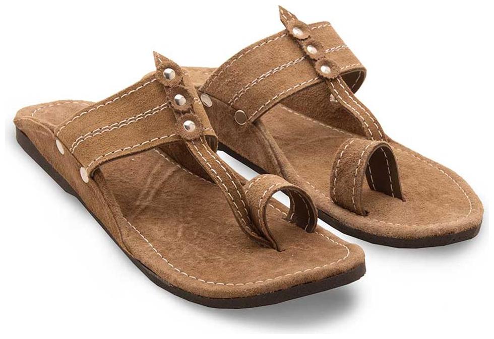 

AR Men Kolhapuri Design Leather Ethnic Mojari Slipper 205 - 6