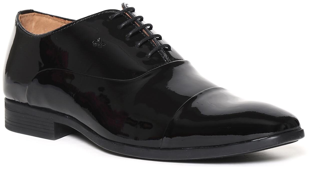 

Arrow Men Black Oxford Formal Shoes - BLACK PATENT LEATHER OXFORD SHOES - 2521946105