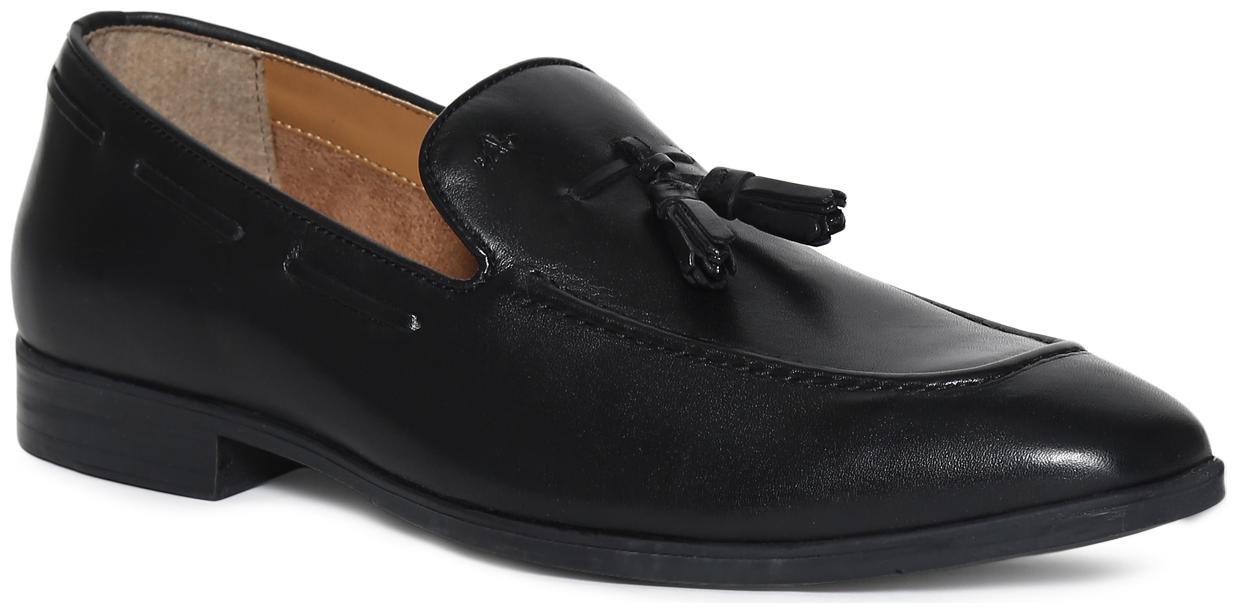 

Arrow Men Black Casual Shoes - BLACK TASSEL TRIM SLIP-ON SHOES - 2521952805