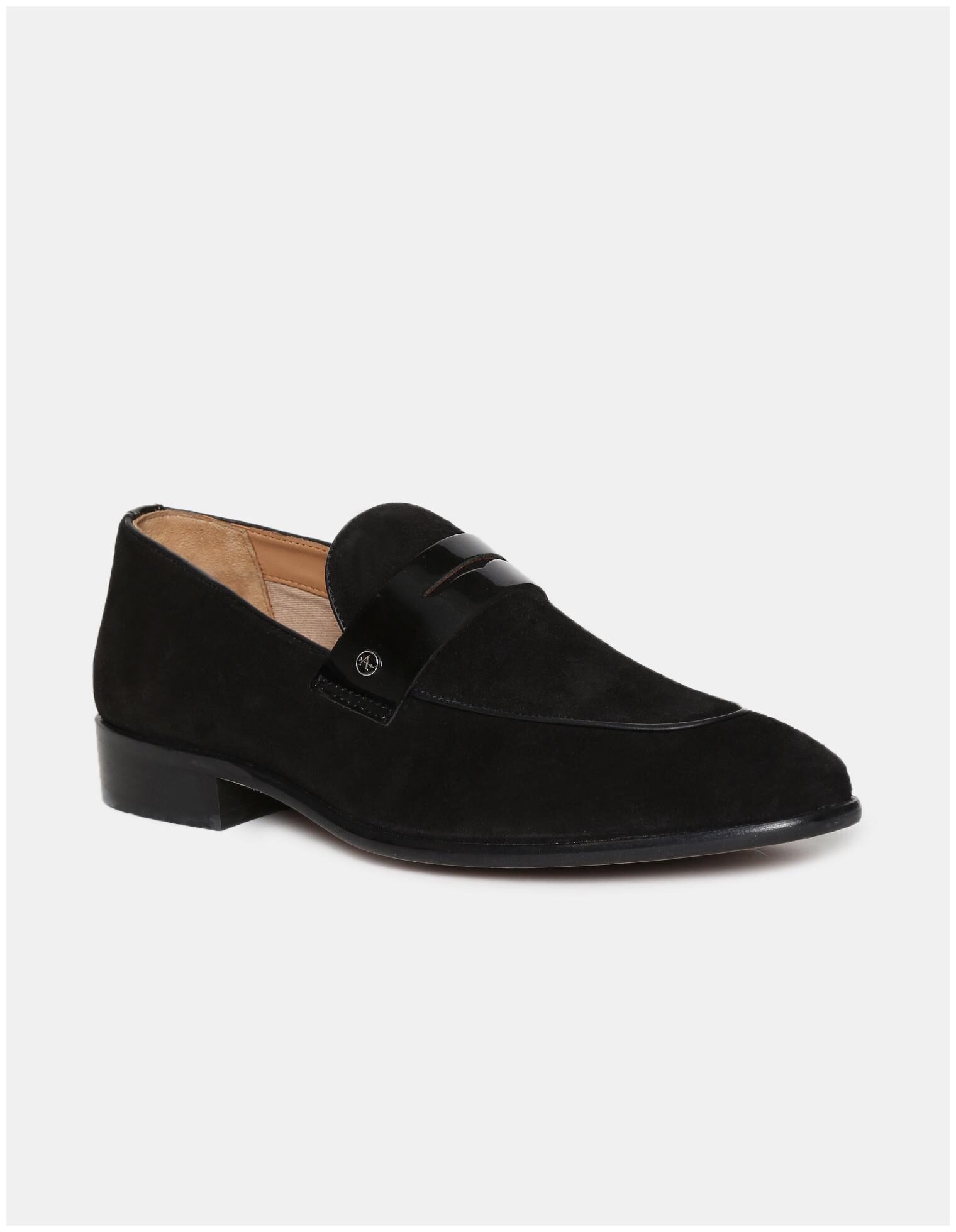 

Arrow Men Black Slip-On Formal Shoes - BLACK PENNY STRAP LEATHER SLIP ON SHOES - 2521945905