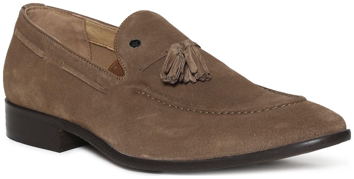 

Arrow Men Brown Casual Shoes - BROWN TASSELLED SUEDE LEATHER SLIP ON SHOES - 2521950229