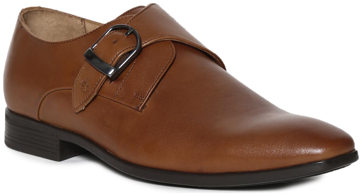 

Arrow Men Brown Monk Shoes - BROWN MONK STRAP LEATHER SHOES - 2521948119