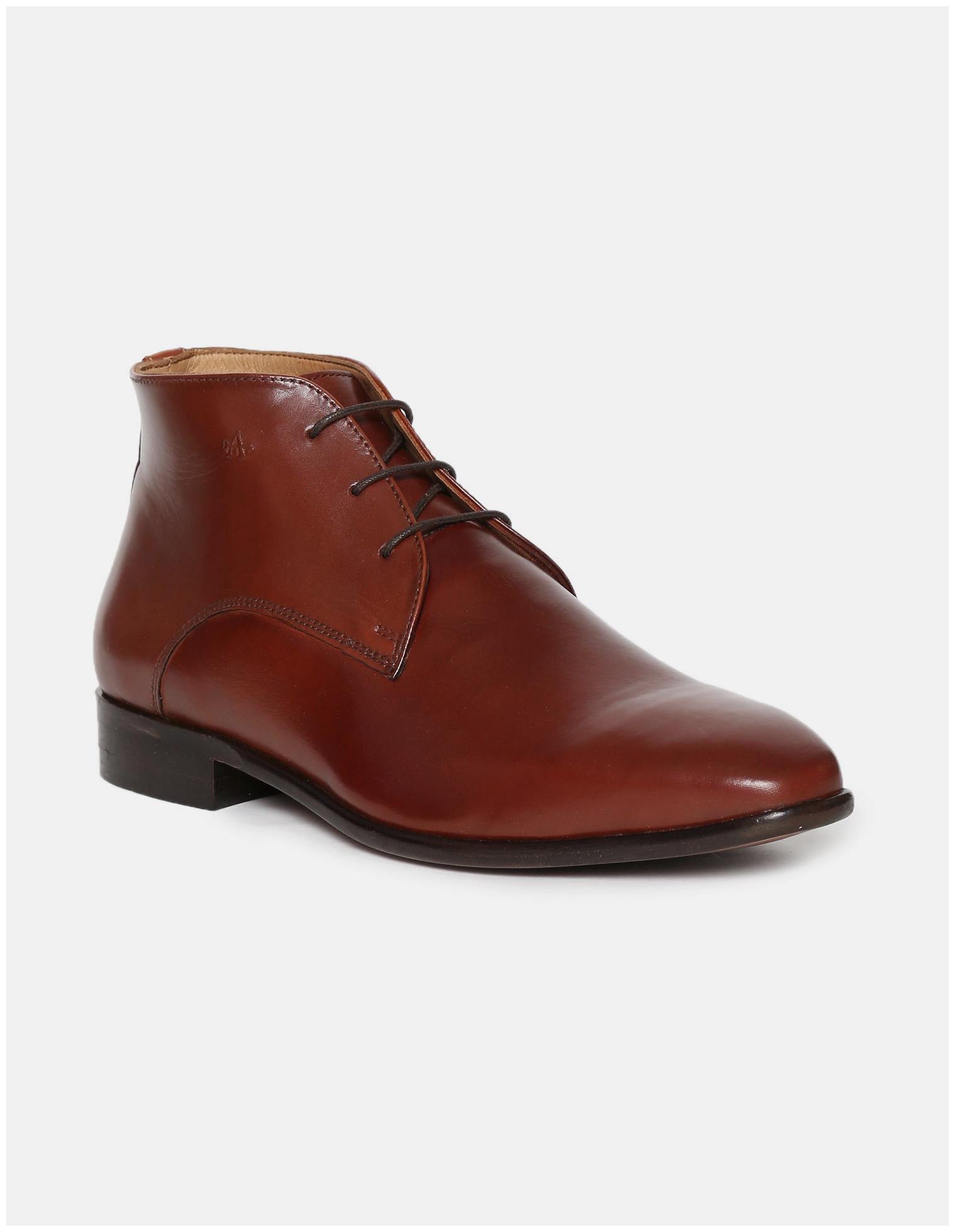 

Arrow Men Brown Derby Formal Shoes - BROWN HIGH TOP LEATHER DERBY SHOES - 2521952419