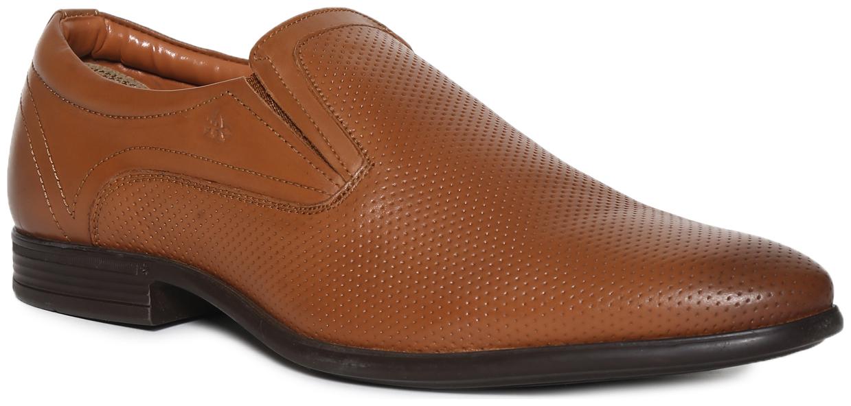 

Arrow Men Brown Casual Shoes - BROWN PERFORATED LEATHER SLIP-ON SHOES - 2521908219