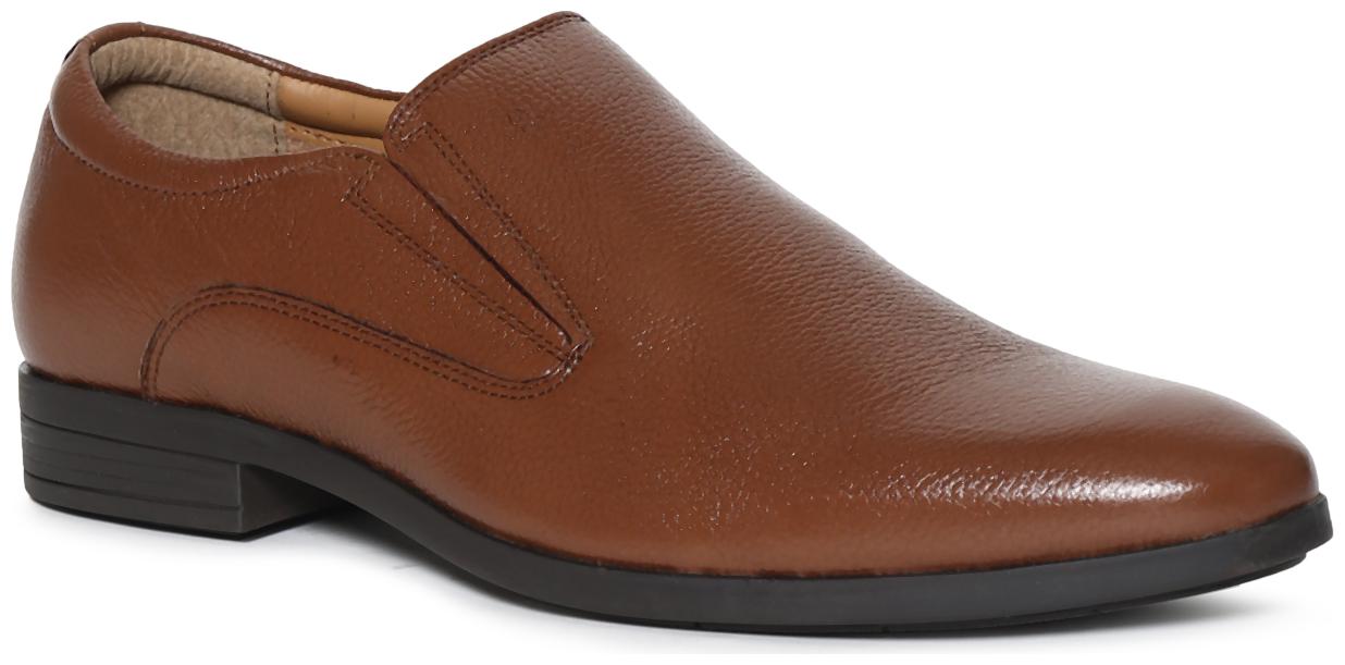 

Arrow Men Brown Casual Shoes - BROWN TEXTURED LEATHER SLIP ON SHOES - 2521953419