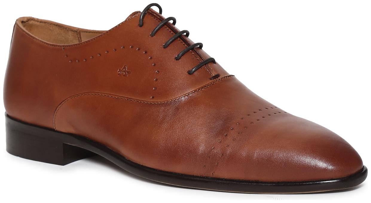 

Arrow Men Brown Brogues Formal Shoes - BROWN PERFORATED LEATHER OXFORD SHOES - 2521947519