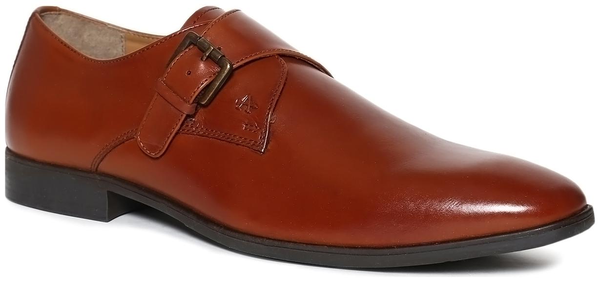 

Arrow Men Brown Monk Shoes - BROWN LEATHER MONK STRAP SHOES - 2521953019