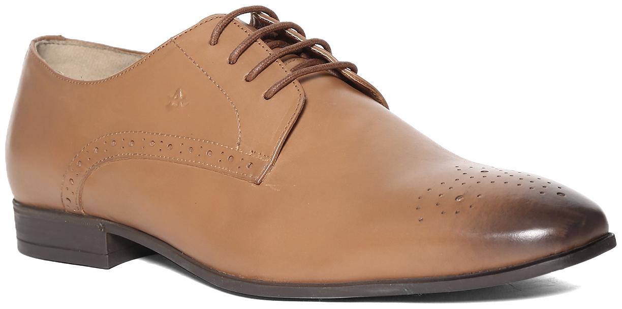 

Arrow Men Brown Derby Formal Shoes - BROWN BROGUED LEATHER DERBY SHOES - 2521908119