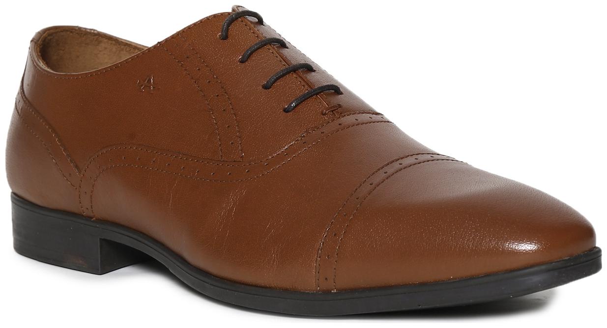 

Arrow Men Brown Oxford Formal Shoes - BROWN CAP TOE LEATHER OXFORD SHOES - 2521947419